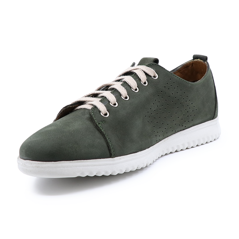 TheZeus men shoes in green leather 2103BP33639V