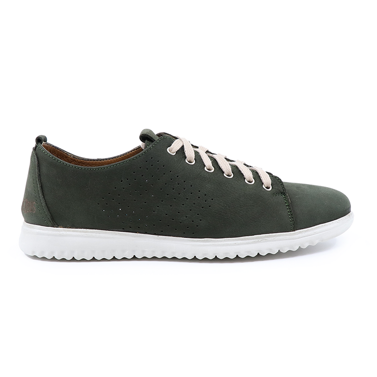 TheZeus men shoes in green leather 2103BP33639V