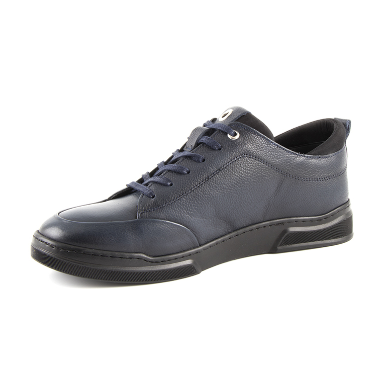 Men's shoes Thezeus blue leather 2108bp0001bl