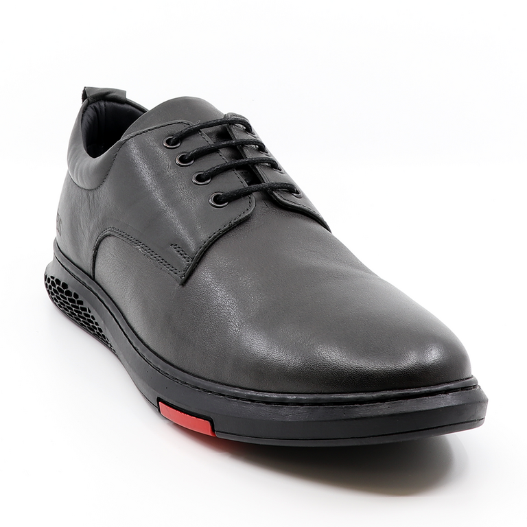 TheZeus men shoes in gray leather 2102BP17610GR