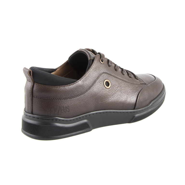 Men's shoes Thezeus brown leather 2108bp0001m