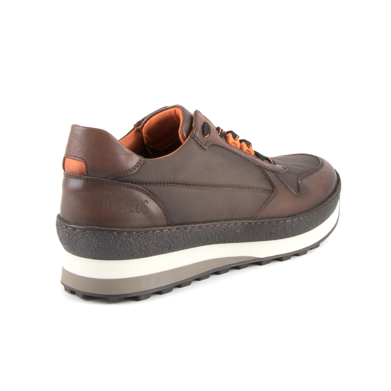 Men's shoes Thezeus brown leather 2108bp9153m