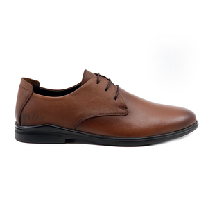 TheZeus men derby shoes in brandy brown leather 2103BP77720CU