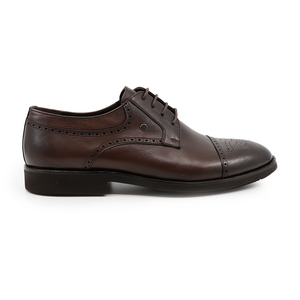 TheZeus men derby shoes in brown  leather 2103BP26063M