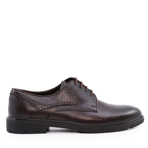 TheZeus men derby shoes in brown leather 2104BP26121M
