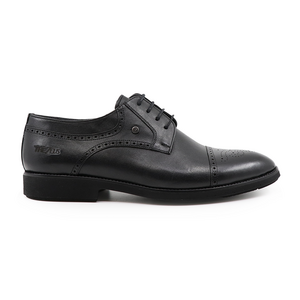 TheZeus men derby shoes in black genuine leather 2105BP26063N