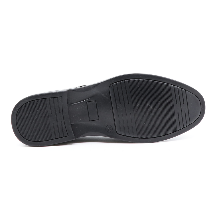 TheZeus men derby shoes in black leather 2103BP77720N 