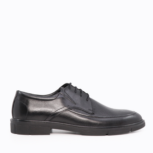 TheZeus men derby shoes in black leather 2104BP26122N
