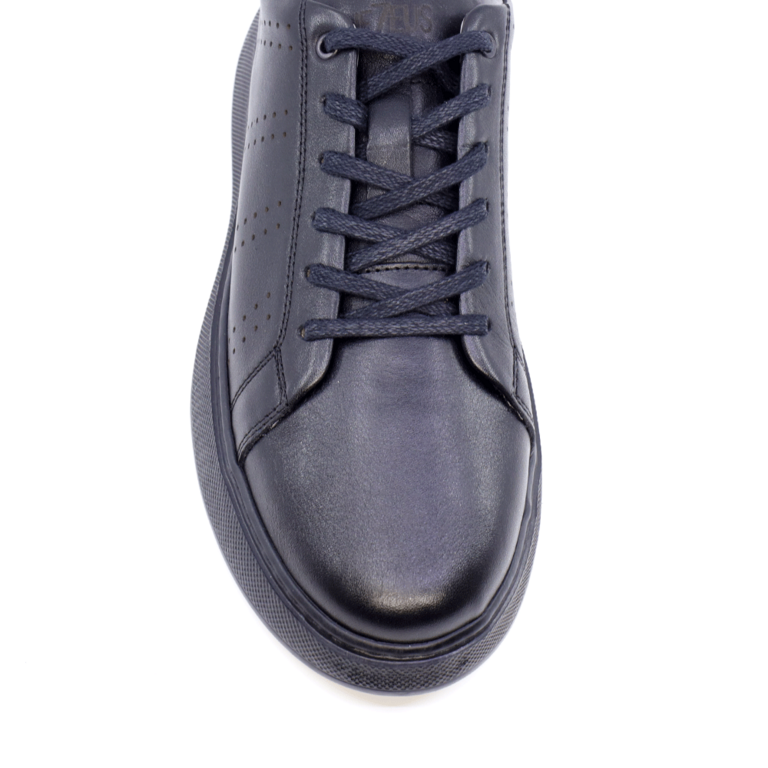 TheZeus men sneakers in black genuine leather 2105BP17316N