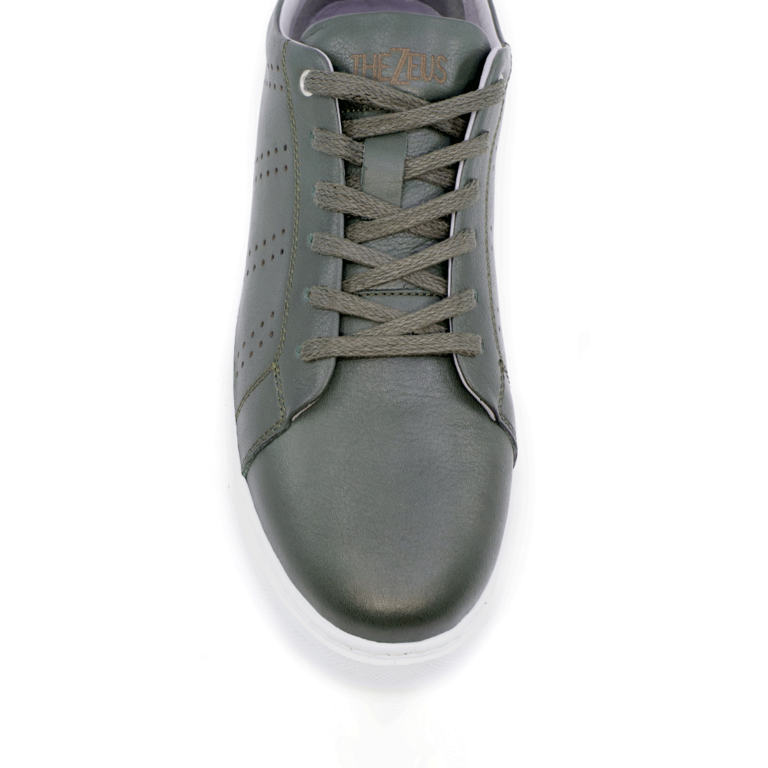 Pantofi sport bărbați TheZeus verzi din piele naturală 2105BP17316V