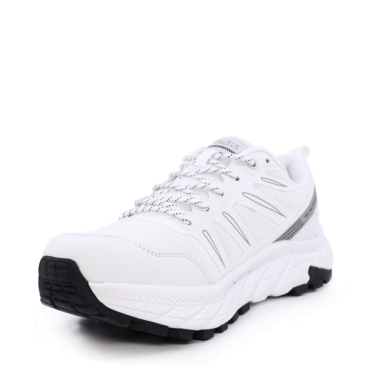 Sneakers bărbați Thezeus albi din sintetic și textil 3767BPS2303A