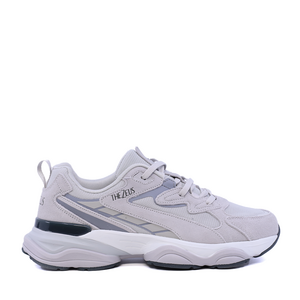 Sneakers bărbați Thezeus gri deschis din piele întoarsă și textil  3731BPS3211VGR
