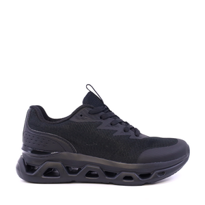 Sneakers ușori  bărbați Thezeus negri din textil  3761BPS25604N