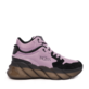 Sneakers high top Thezeus negri din piele întoarsă și textil 3730DG7005VN