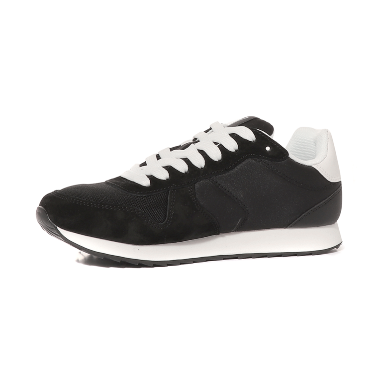 TheZeus women sneakers in black leather and mesh  3731DPS20089VN