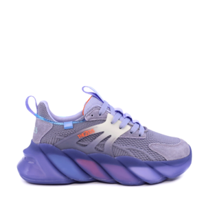Sneakers femei Thezeus lila din piele și textil 3730dps8213vli