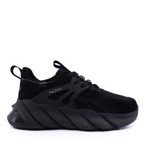 Sneakers Thezeus negri din piele și textil 3730dps8213vn