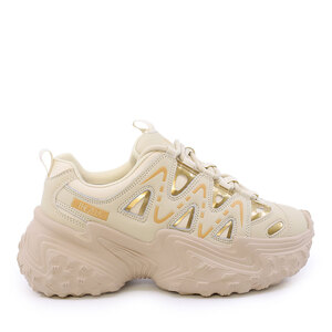Sneakers Thezeus bej din piele și sintetic 3730DPS4945BE