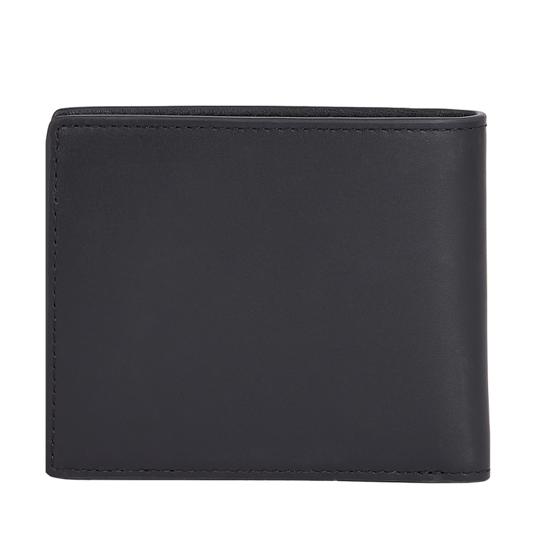 Men's Tommy Hilfiger black leather wallet with metallic logo 3426BPU11264N.