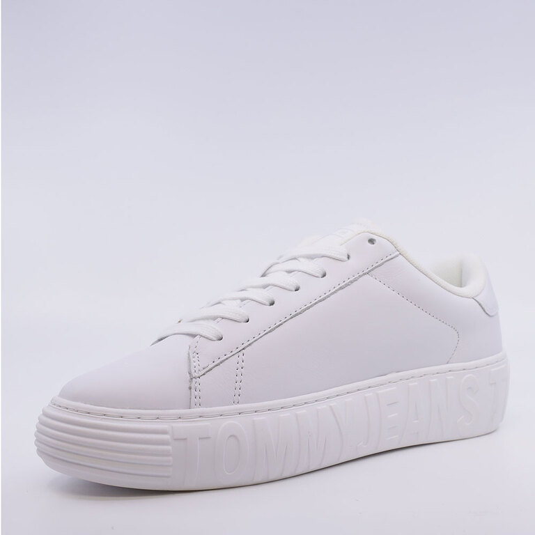 Tommy Hilfiger women's white leather sneakers 3417DP2507A