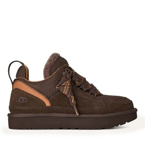 Ghete femei UGG Lowmel, dusted cocoa din piele și textil 2392DG1144032VM