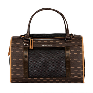 Valentino pet travel bag in brown 1955DGEANO01LM