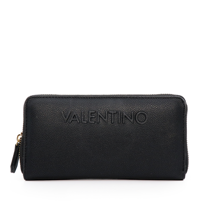 Valentino women wallet in black faux leather 1954DPU6G015N 