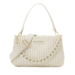 Valentino Clapham Ivory Synthetic Quilted Look Crossbody Bag 1957POSS7LP02IV