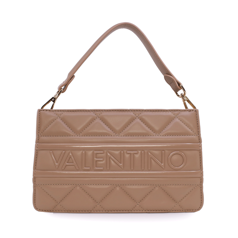 Valentino Women's Beige Quilted Look Satchel Purse 1957POSS51O10BE