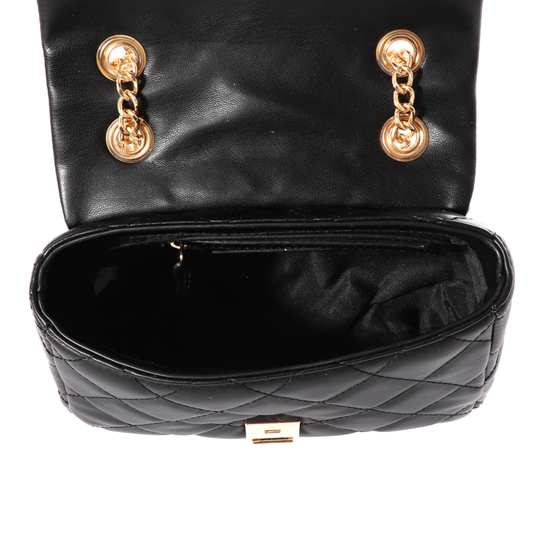 Valentino women satchel bag in black faux leather 1952POSS3KK05N