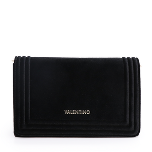 Valentino satchel bag in black velvet 1954POSS6NR01N