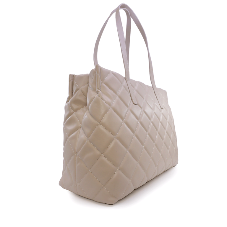 Valentino Beige Quilted Look Women's Tote Purse 1957POSS3KK10RBE
