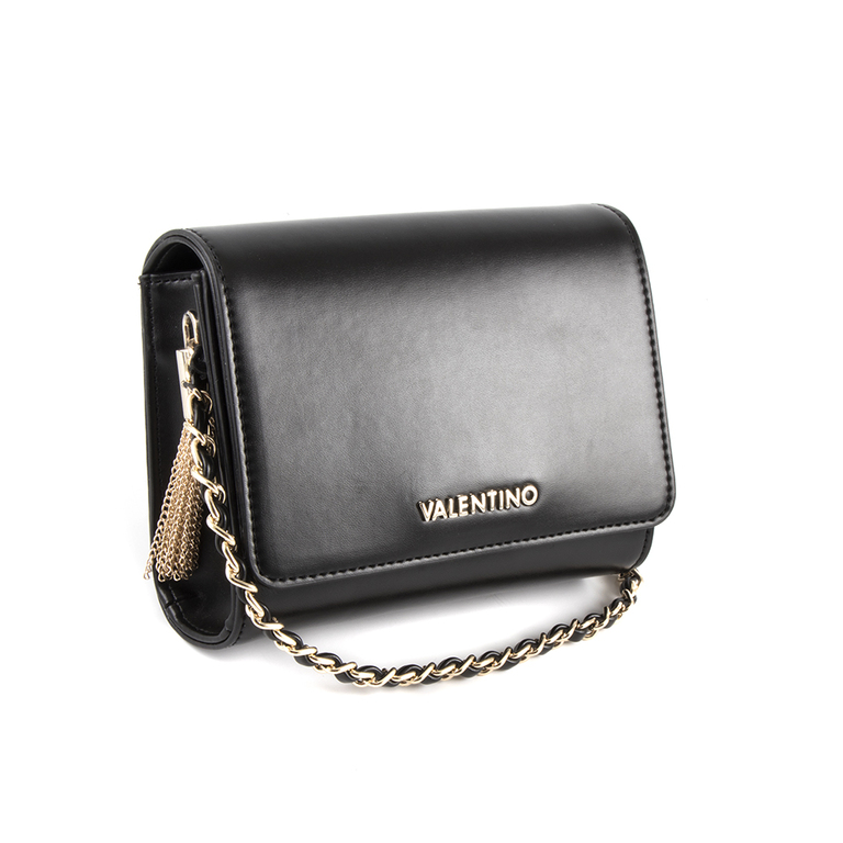 Valentino Women's Crossbody Bag in black faux leather with logo 1950POSS4IK01N