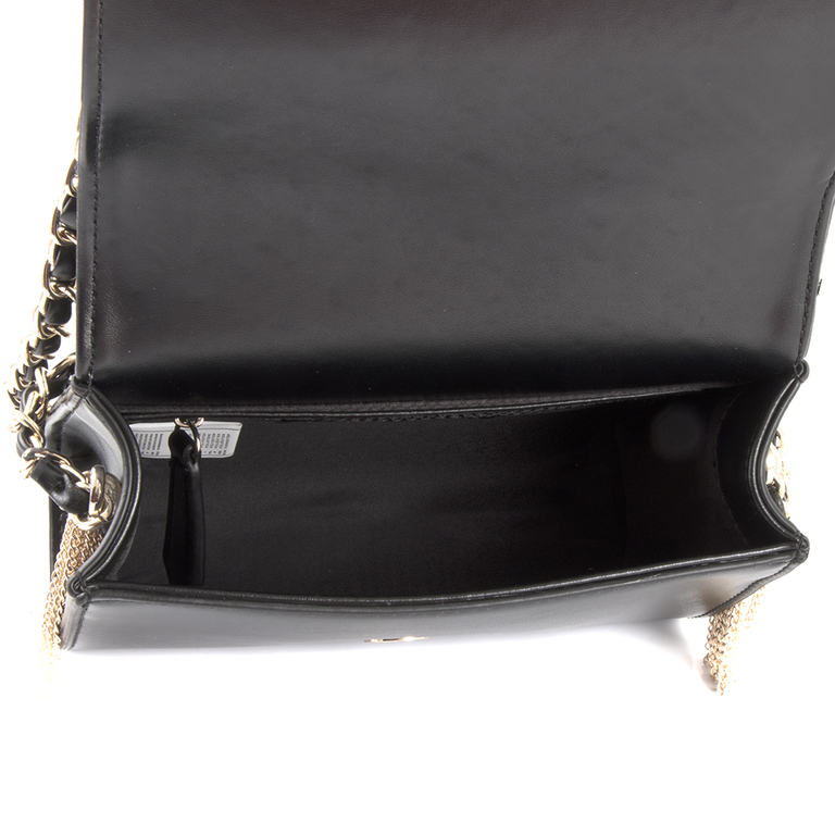 Valentino Women's Crossbody Bag in black faux leather with logo 1950POSS4IK01N
