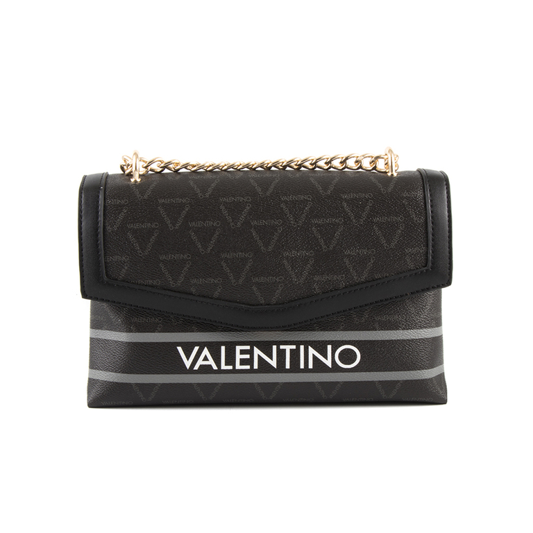 Valentino Women's Crossbody Bag in black faux leather with logo 1950POSS4L303N
