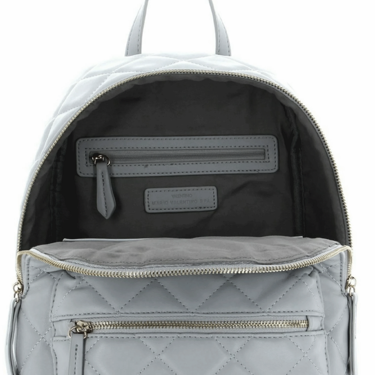 Valentino Ocarina Gray Synthetic Quilted Look Women's Backpack 1987RUCS3KK37RGR