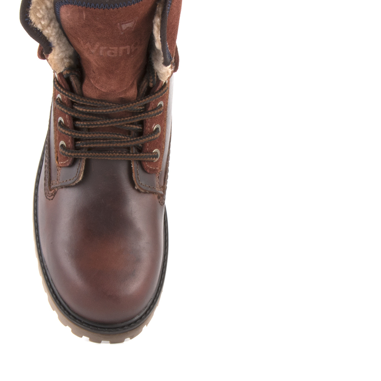 Men's boots Wrangler claret leather 2298bg2010bo
