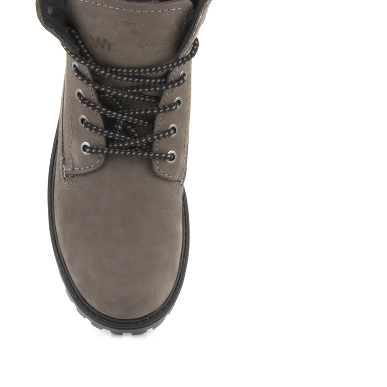 Men's boots Wrangler black leather 2298bg2002gr