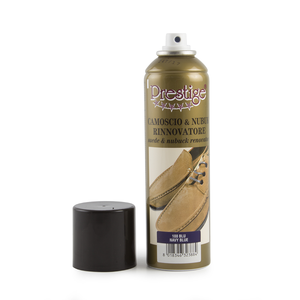 Blue navy suede & fabric shampoo