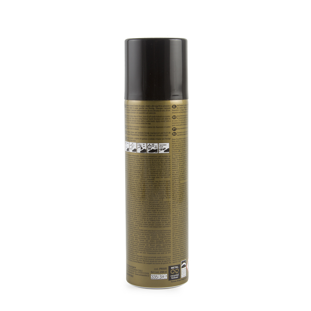 Blue navy suede & fabric shampoo
