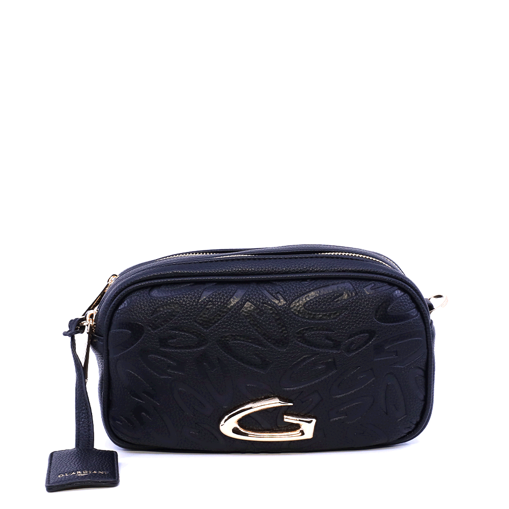 Poșetă crossbody femei Guardiani Glam neagră 811POSSGCM001N