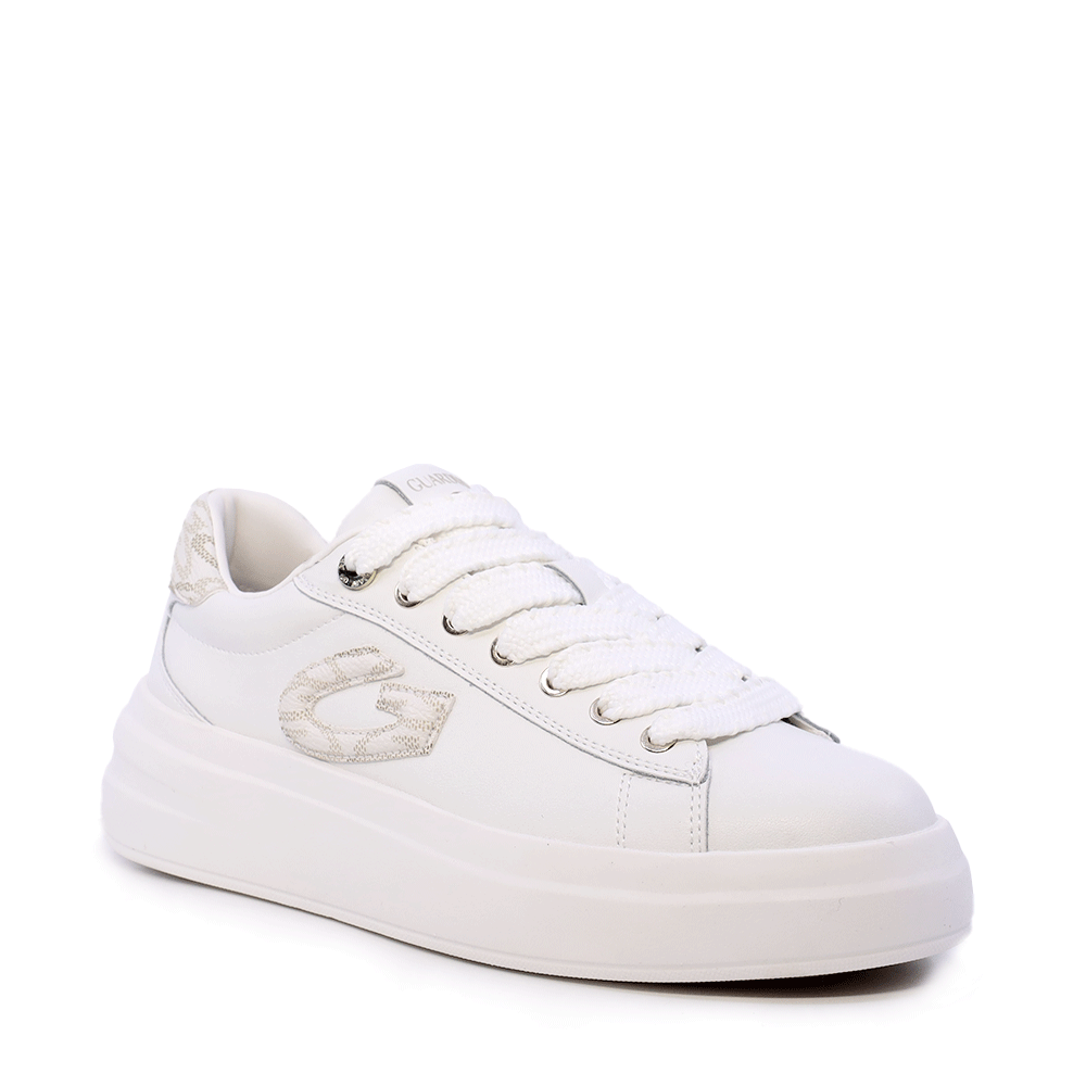 Sneakers femei Alberto Guardiani Aeris Logo albi 811DP61510A - imagine 2
