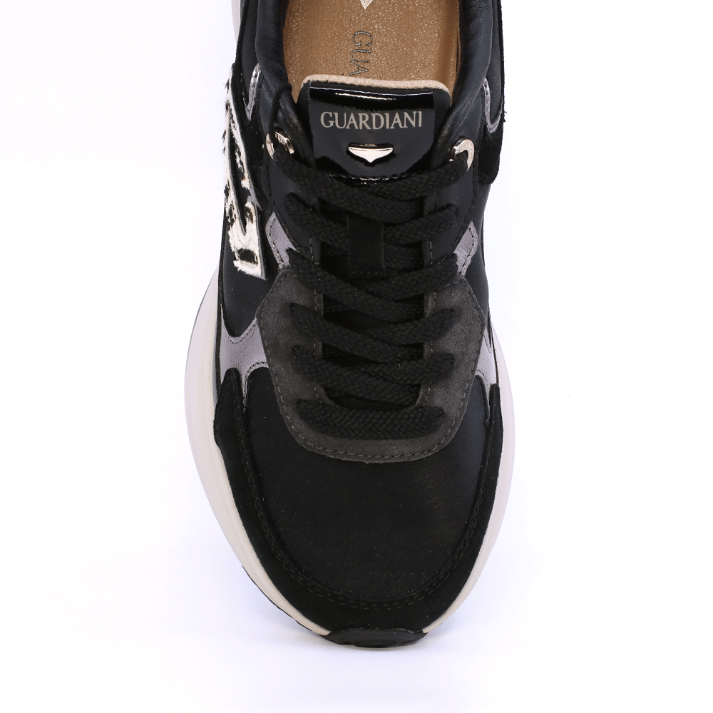 Sneakers femei Alberto Guardiani Astra Safari negri 812DP62540N
