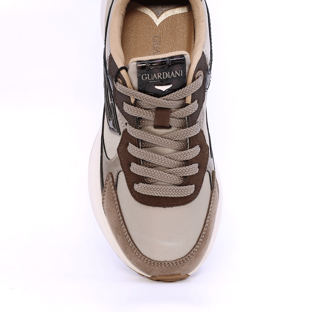 Sneakers femei Alberto Guardiani Astra Safari taupe 812DP62540TA