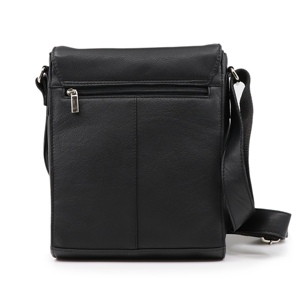 Geantă crossbody bărbați Benvenuti neagră din piele 263bgea5607n 