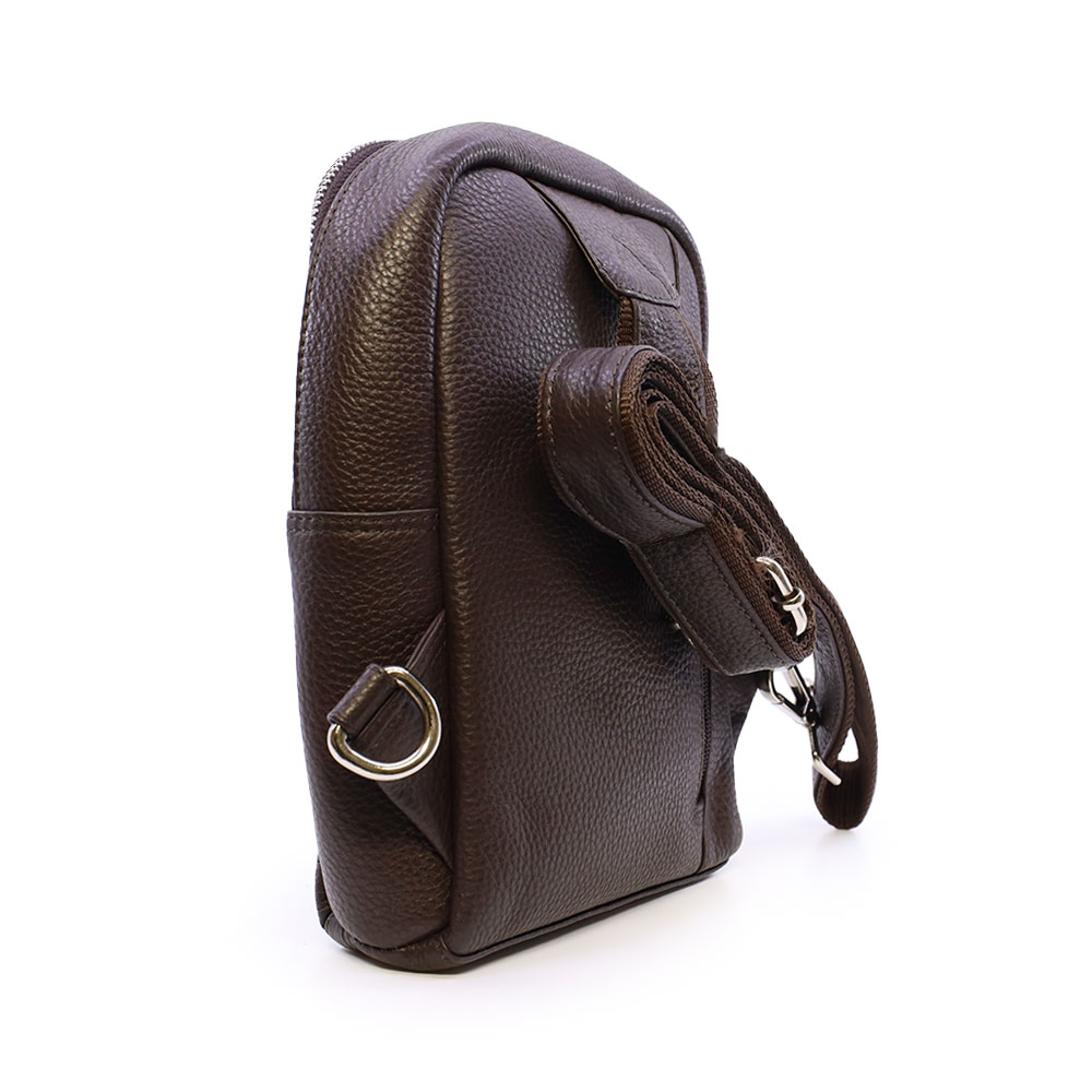 Geantă crossbody bărbați Benvenuti maro din piele 263BGEA6499M - 1 | YEO
