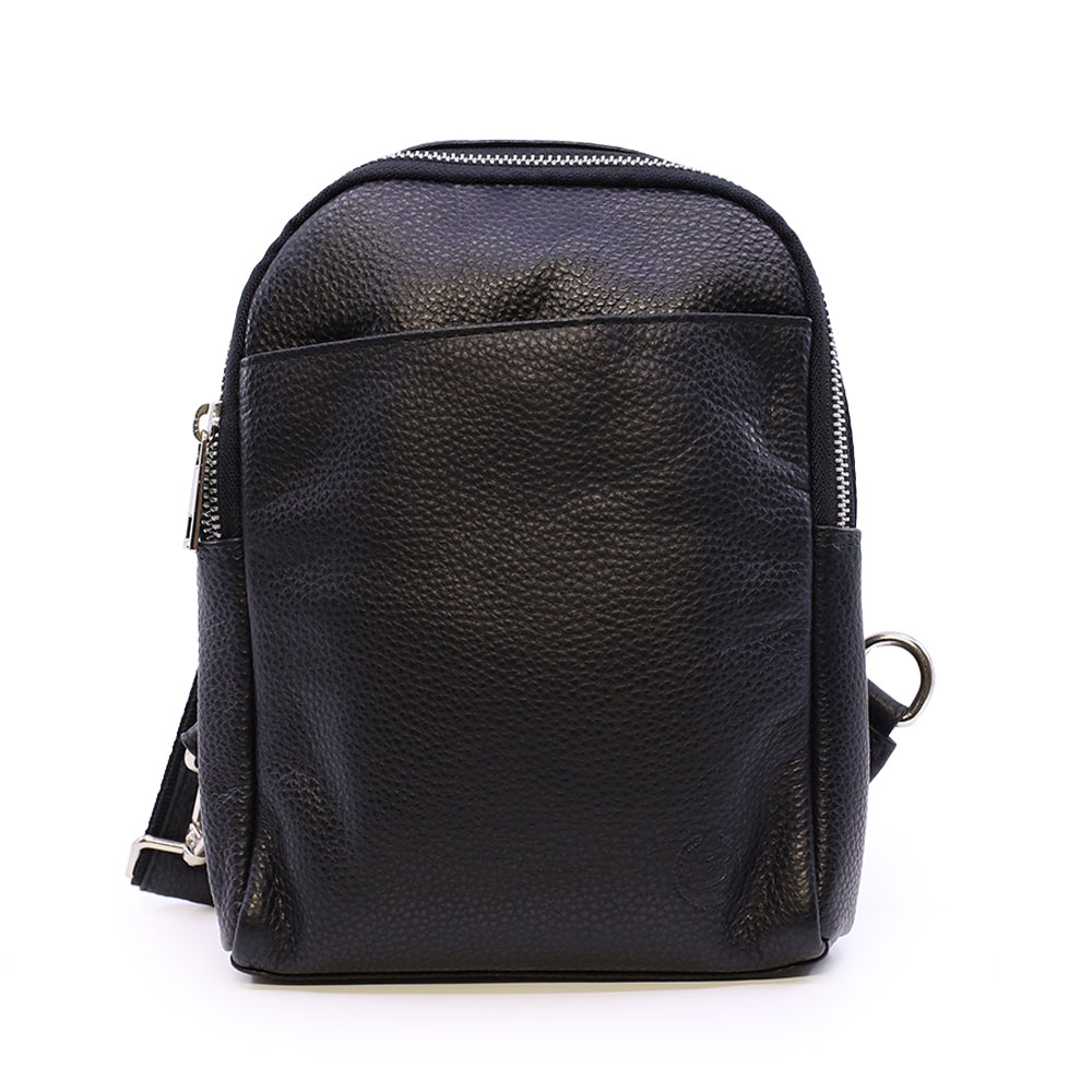 Geanta crossbody barbati Benvenuti neagra din piele 263BGEA6499N