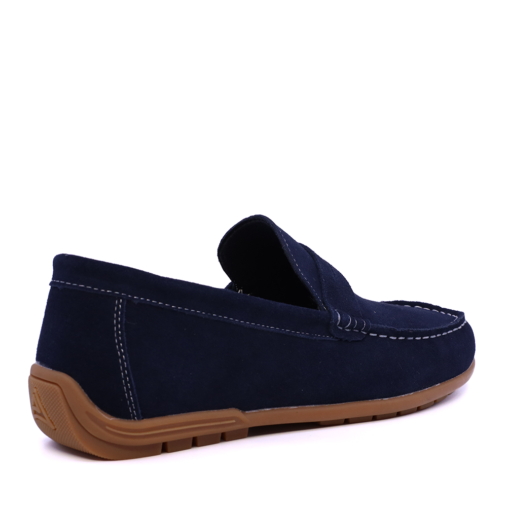 Mocasini bărbați Benvenuti bleumarin din piele întoarsă 3859BM575VBL