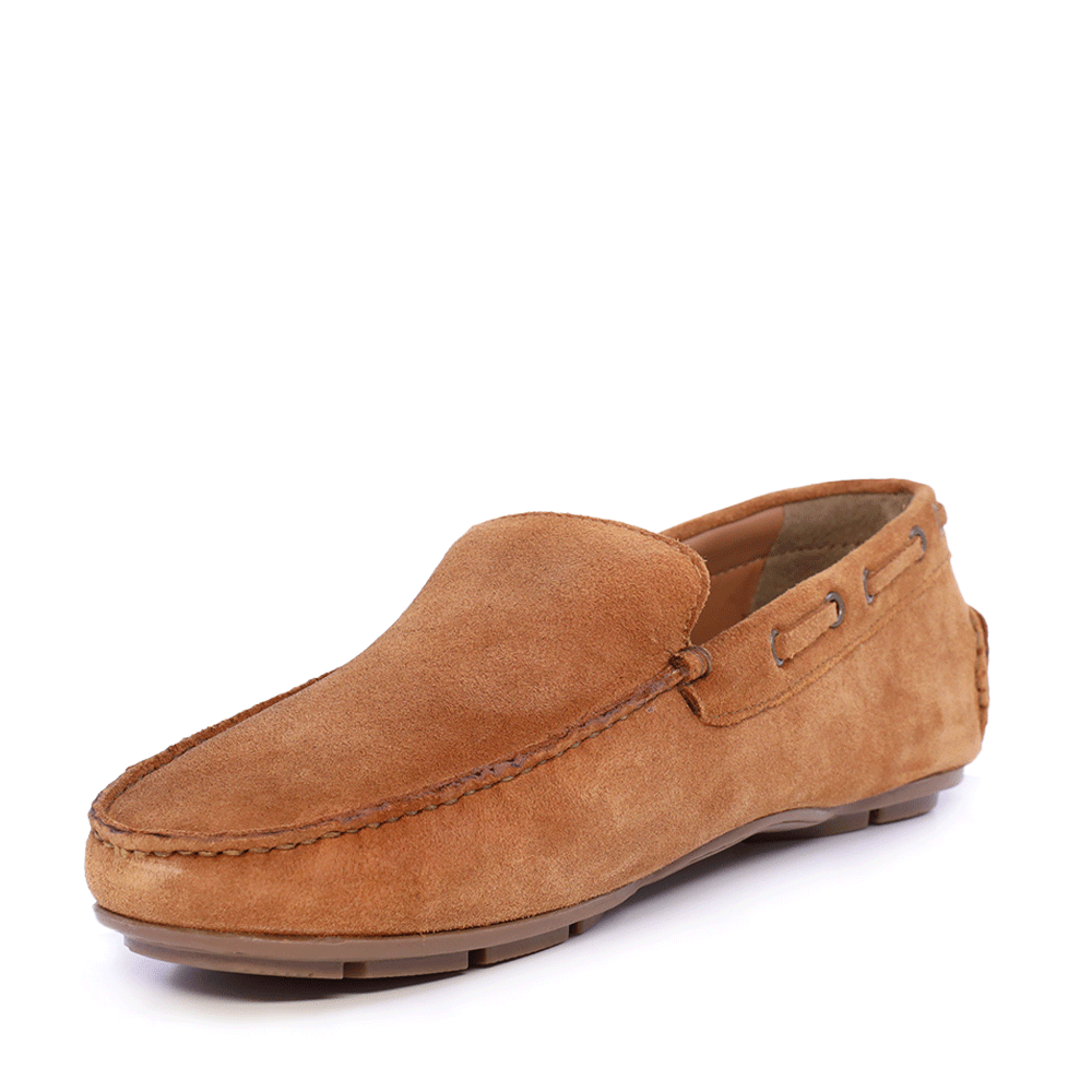 MEN'S BENVENUTI COGNAC SUEDE LOAFERS 909BM7617VCO