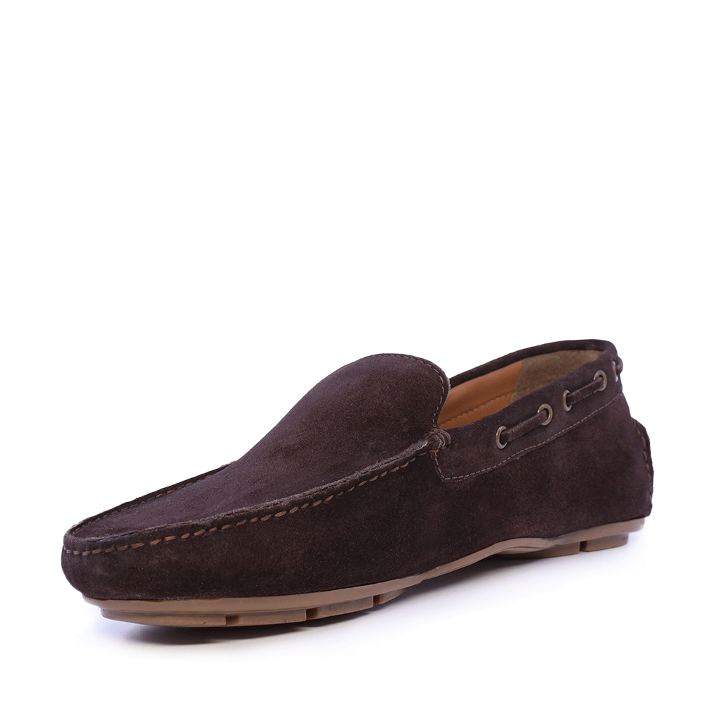 Benvenuti men's brown suede loafers 909BM7617VM